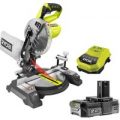 Ryobi EMS190DCL ONE+ 18v Cordless Mitre Saw 190mm 1 x 2ah Li-ion Charger No Case