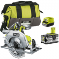 Ryobi R18CS7 ONE+ 18v Cordless Brushless Circular Saw 184mm 1 x 4ah Li-ion Charger Bag