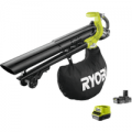 Ryobi OBV18 ONE+ 18v Cordless Brushless Garden Vacuum & Leaf Blower 1 x 2ah Li-ion Charger