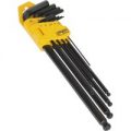 Siegen 9 Piece Extra Long Metric Ball End Hex Key Set