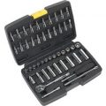 Siegen 47 Piece 1/4″ Drive Hexagon WallDrive Socket Set Metric 1/4″