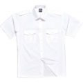 Portwest Mens Short Sleeve Pilot Shirt White Size 18.5