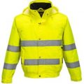 Oxford Weave 150D Class 3 Hi Vis Bomber Jacket Yellow M