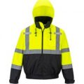 PW2 Hi-Vis Premium 3 In1 Bomber Jacket Yellow / Black M