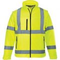 Portwest 2 in 1 Waterproof Hi Vis Softshell Jacket Yellow XS