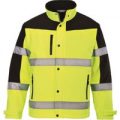 PW2 Hi-Vis Two Tone Softshell Jacket Yellow M