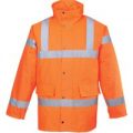 Oxford Weave 300D Class 3 Hi Vis Traffic Jacket Orange 3XL