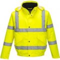 Oxford Weave 300D Class 3 Hi Vis Bomber Jacket Yellow 7XL