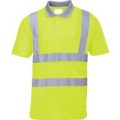 Portwest Mens Class 2 Hi Vis Polo Shirt Yellow XL