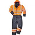 Oxford Weave 300D Class 3 Hi Vis Contrast Overall Orange / Navy 3XL