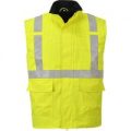 Biz Flame Hi-Vis Flame Resistant Rain Body Warmer Yellow M