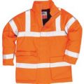 Biz Flame Hi-Vis Flame Resistant Rain Jacket Orange 2XL