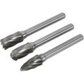 Sealey 3 Piece Tungsten Carbide Rotary Burr Set