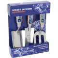 Spear & Jackson 3 Piece Neverbend Stainless Steel Hand Trowel & Weedfork Set