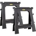 Stanley Pair Plastic Folding Sawhorse & Trestle