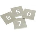 Stencils 8 Piece Zinc Number Stencil Set in Wallet 2″