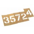 Stencils Interlocking Brass Number Stencil Set 2″