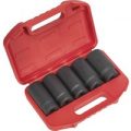 Sealey 5 Piece 1/2″ Drive Hub Nut Impact Socket Set Metric 1/2″