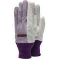 Town & Country Polka Dot Cotton Grip Ladies Gloves One Size