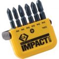 CK Blue Steel 6 Piece Impact Phillips Screwdriver Bit Set