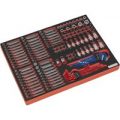 Sealey 177 Piece Screwdriver Bit & Socket Set in Module Tray 1/4″