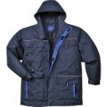 Portwest Mens Texo Contrast Waterproof Rain Jacket Navy L