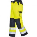 Portwest Lyon Hi Vis Work Trousers Yellow / Navy 2XL 32″