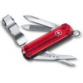 Victorinox Nail Clip 580 Swiss Army Knife Translucent Red