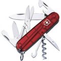 Victorinox Climber Swiss Army Knife Translucent Red