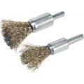 Sealey 2 Piece Brassed Decarbonising Wire Brush Set