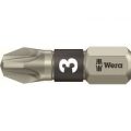 Wera Torsion Stainless Steel Pozi Screwdriver Bit PZ3 25mm Pack of 1