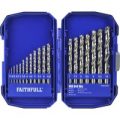 Faithfull 19 Piece HSS Drill Set